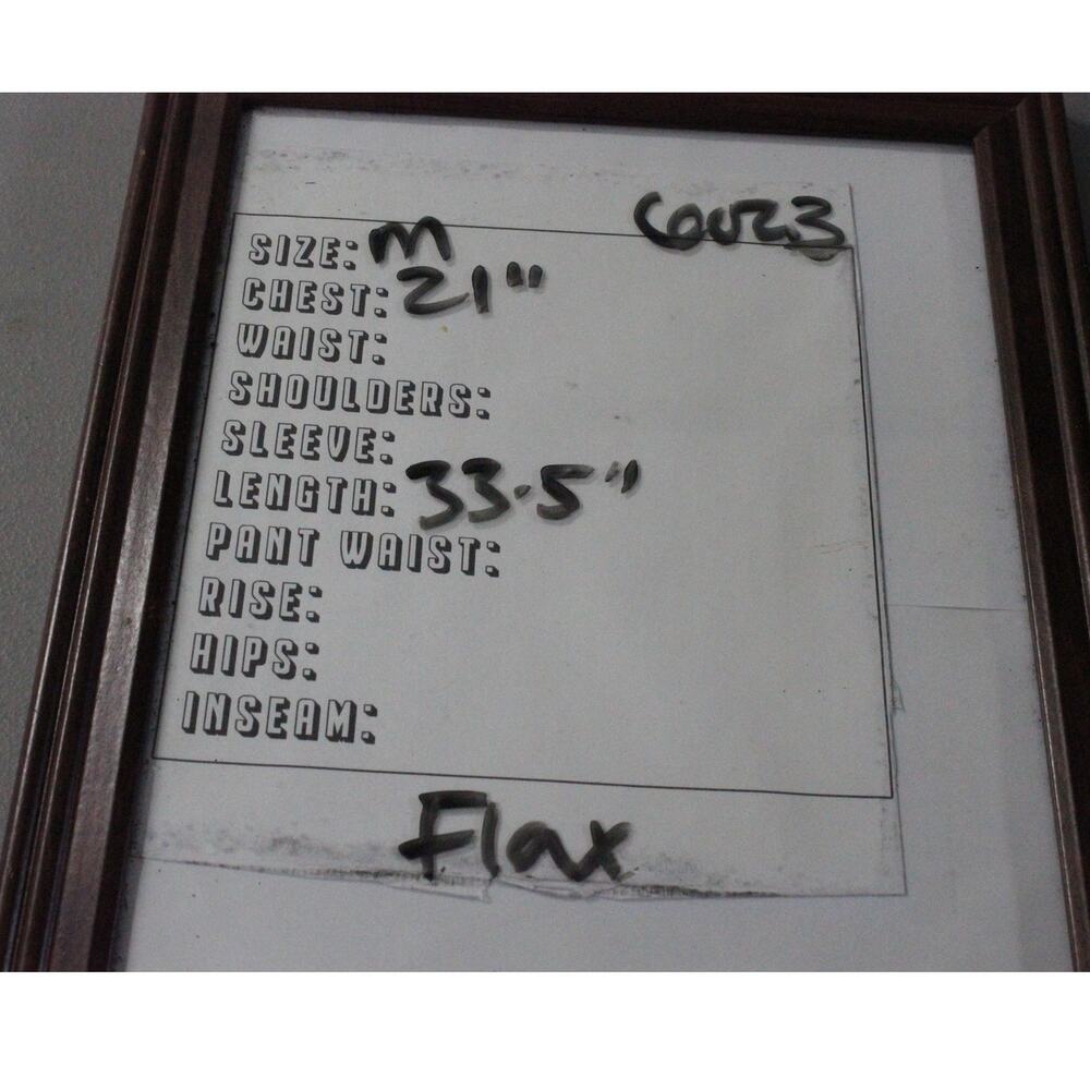 Flax Linen Button Top Gray Size Medium Lagenlook … - image 6